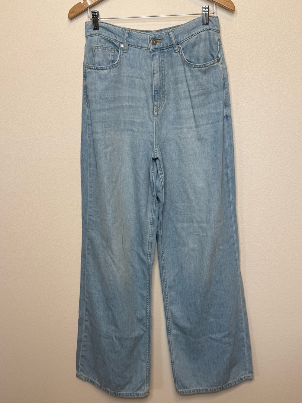 NWOT Anthropologie Pilcro Light Blue Wide-Leg Jeans size 26